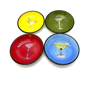 Cocktail Appetizer Bowls 3.5" Multicolor Set of 4